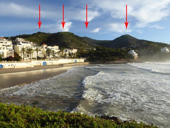 Playa de Sitges cerca de Barcelona para evento Reiki